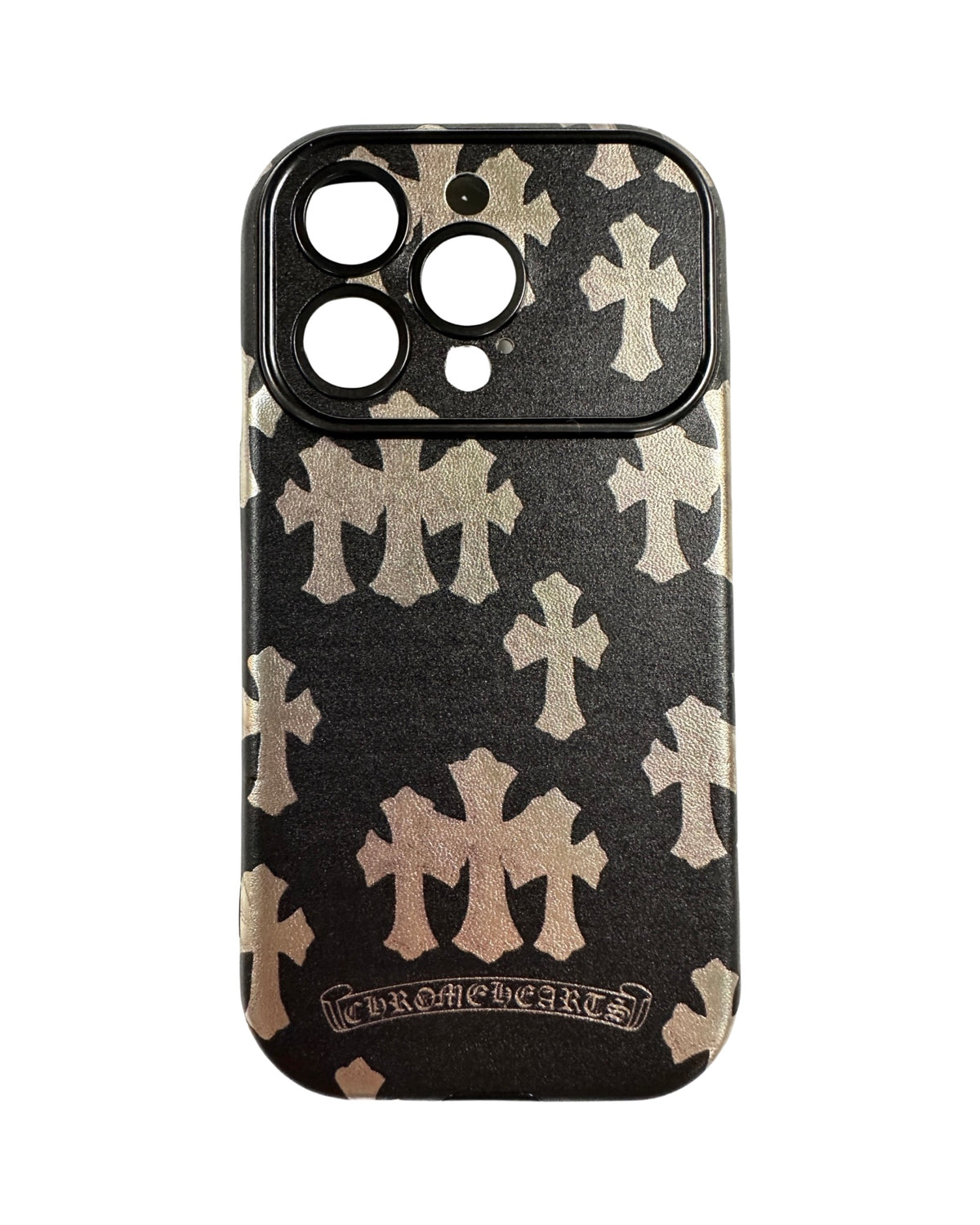 CaseNerd "Cross Metallic Black" iPhone Case